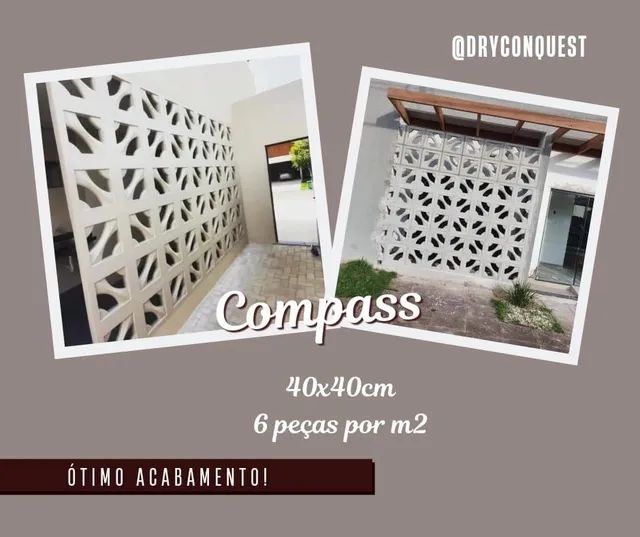 Cobogo cimenticio - Bloco de concreto 40x40