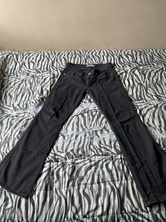 Calça Jeans Flare Preta