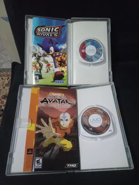 2 jogos PSP mídia física Sonic Rivals e Avatar The Last Air Bender  - Foto 3