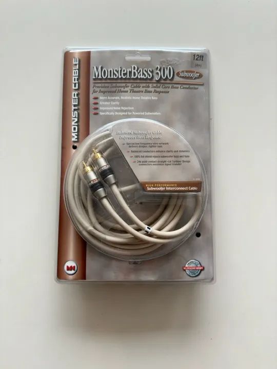 Cabo Monster Bass 300 para Subwoofer - Alta Qualidade!