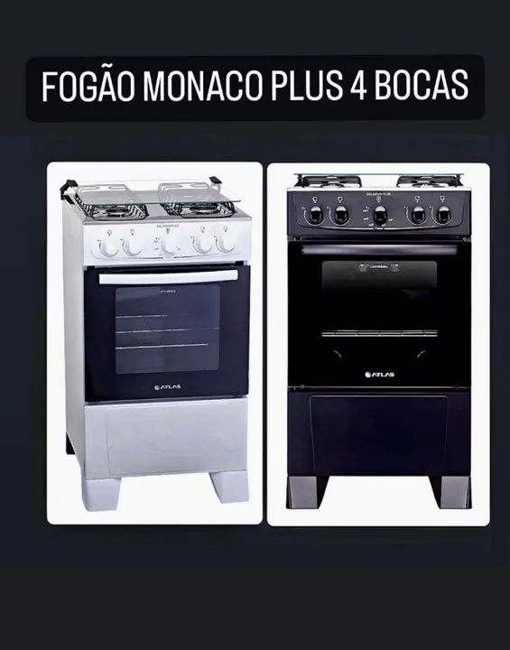 Fogão 4 Bocas Atlas Itatiaia Manual ou Automatico A partir R$649,90 Parcela 12x Paga Entre - Foto 2
