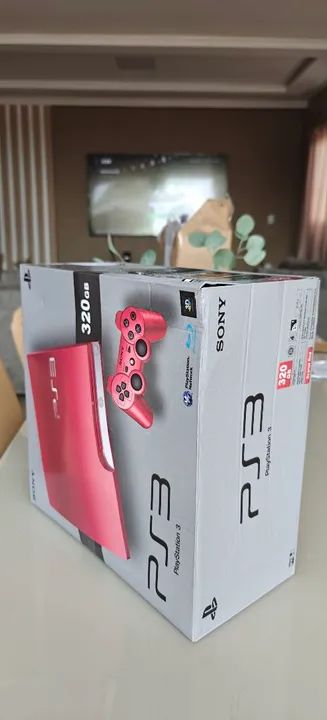 Playstation 3 Slim 1000GB Vermelho (Scarlett) DESBLOQUEADO. - Foto 2