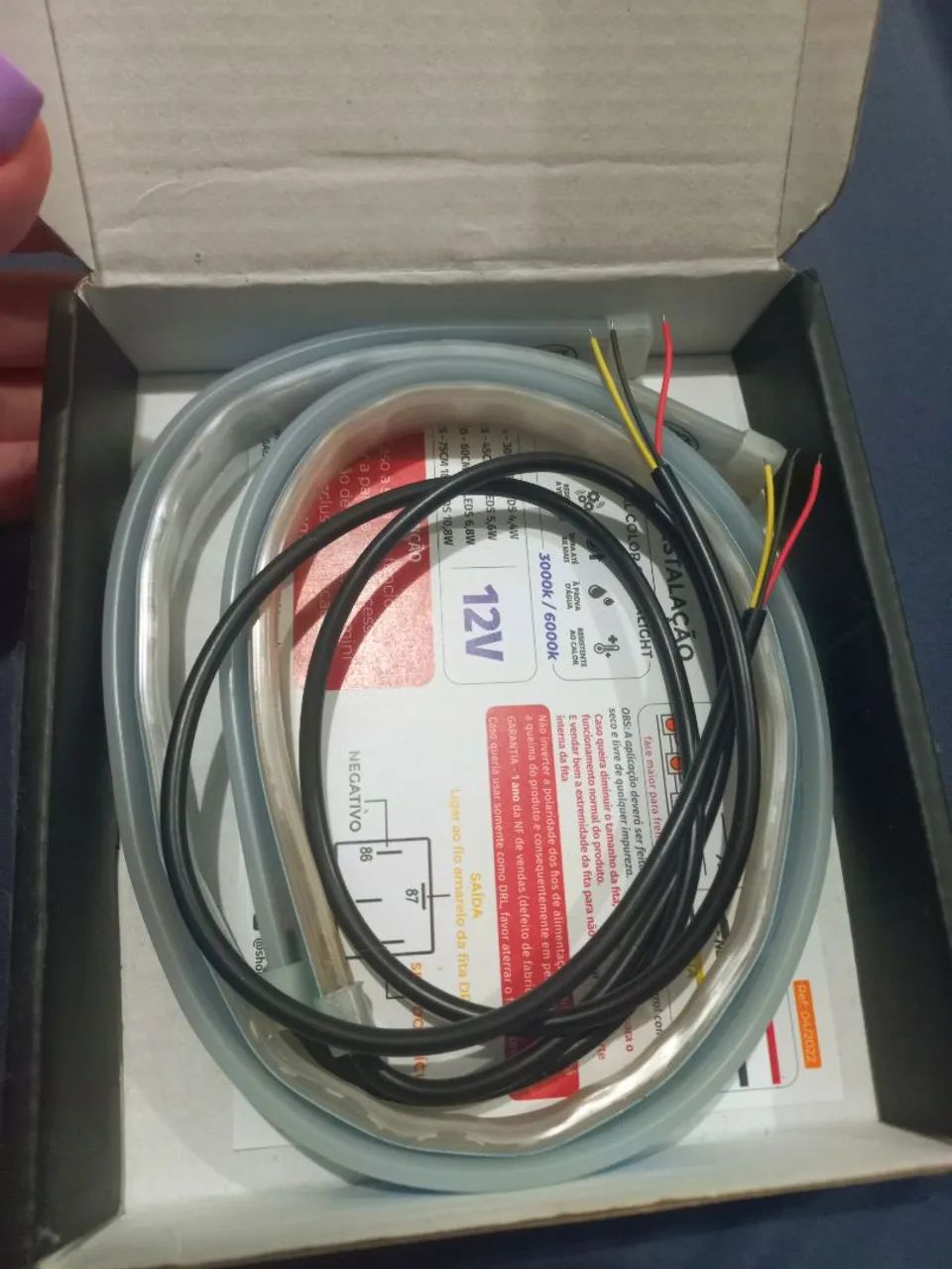 DRL fita de led Dual Color 3000K/6000K - Seta Sequencial - Foto 3