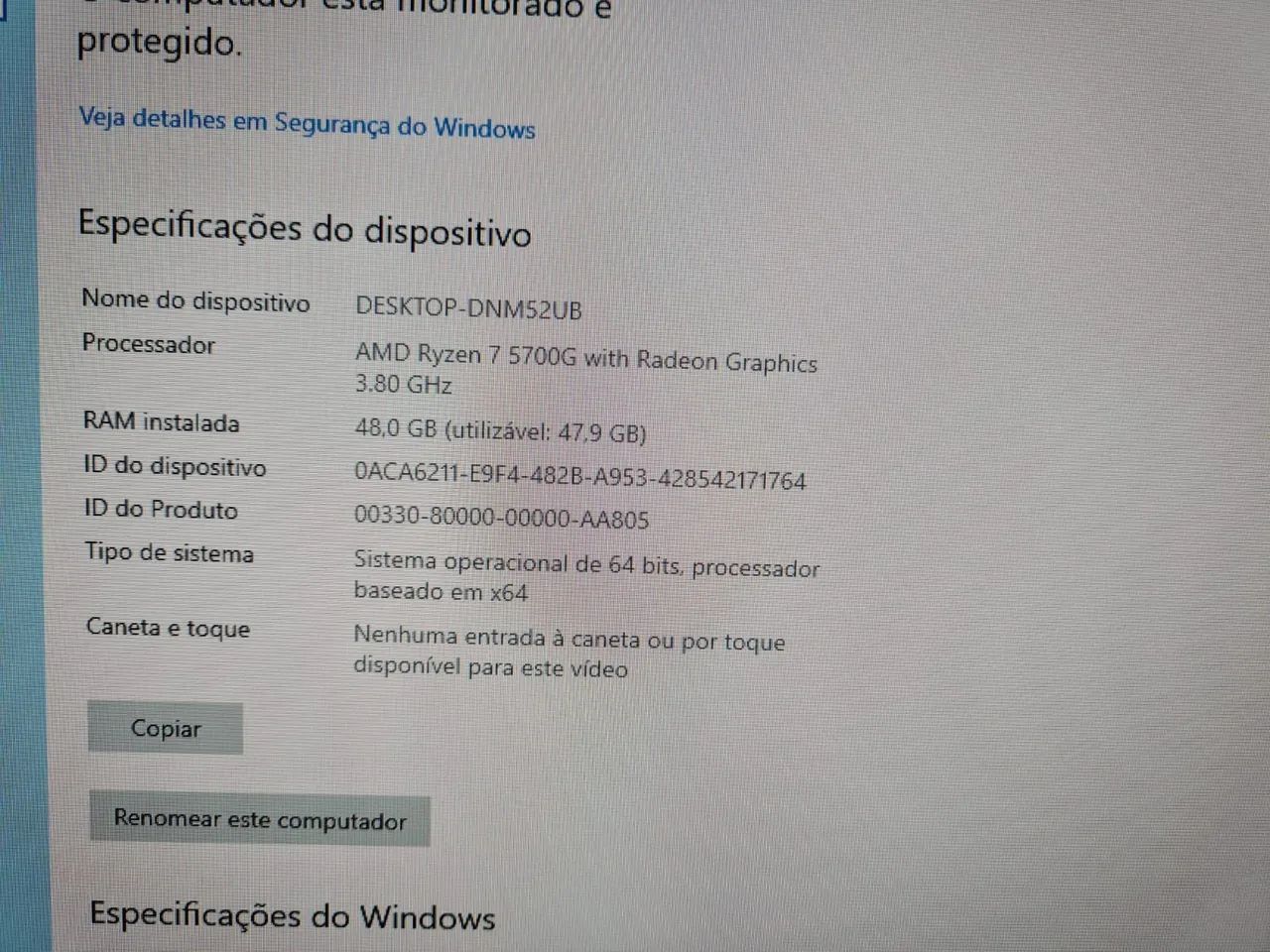 PC Gamer Completo Ryzen 7 5700G, 48gb ram, ssd 1tb, Rtx 4060 8gb, Configuração Top! - Foto 2