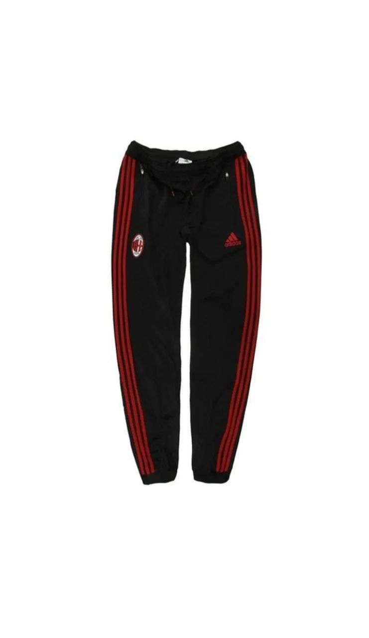 Conjunto Adidas AC Milan - Preto com Vermelho - Foto 3