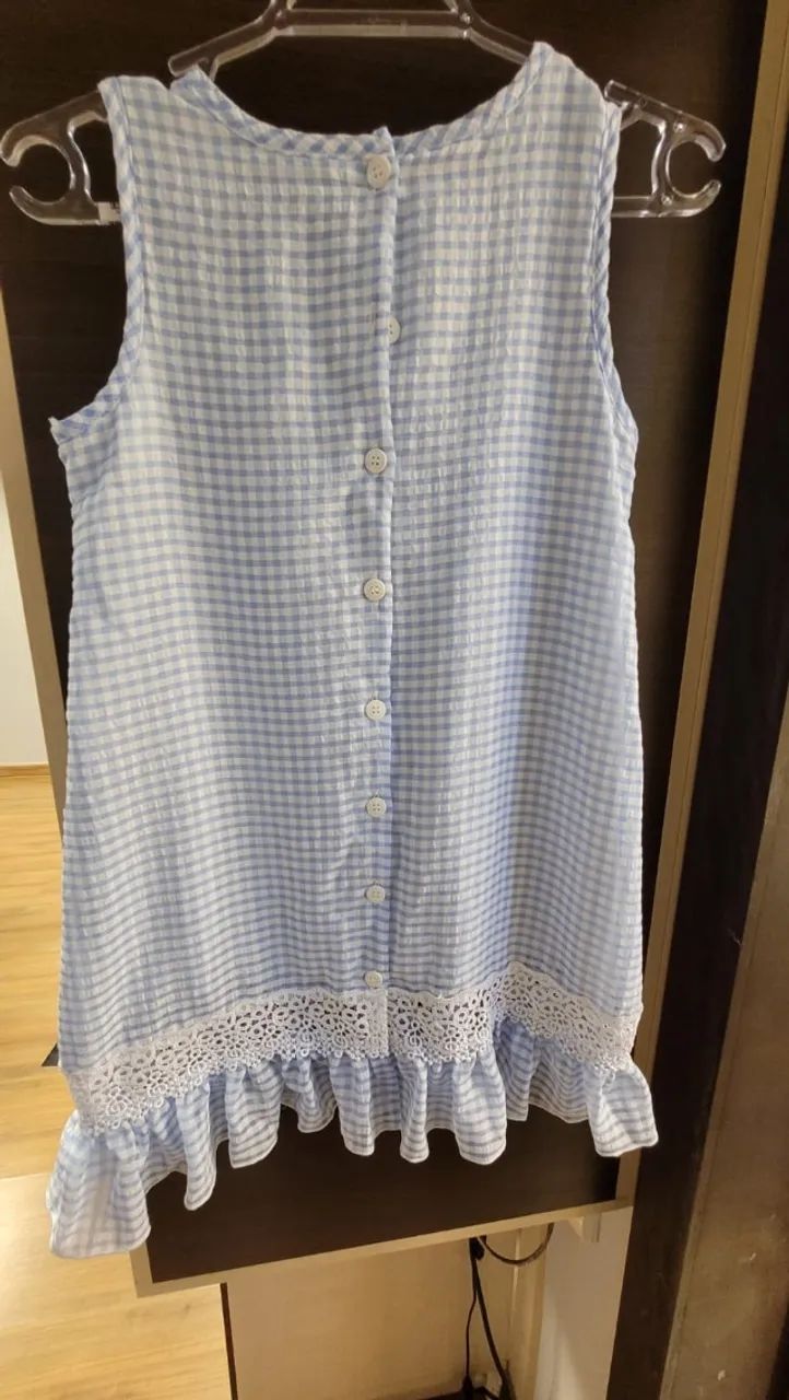 Vestido xadrez Tamanho 4 - Foto 3