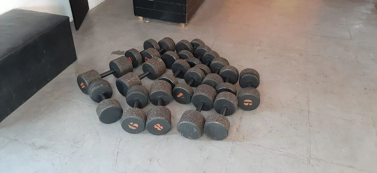 Halteres de Concreto com Revestimento de Borracha - Foto 2
