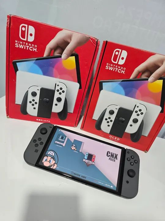 Nintendo Switch OLED Novo Desbloqueado Com brinde