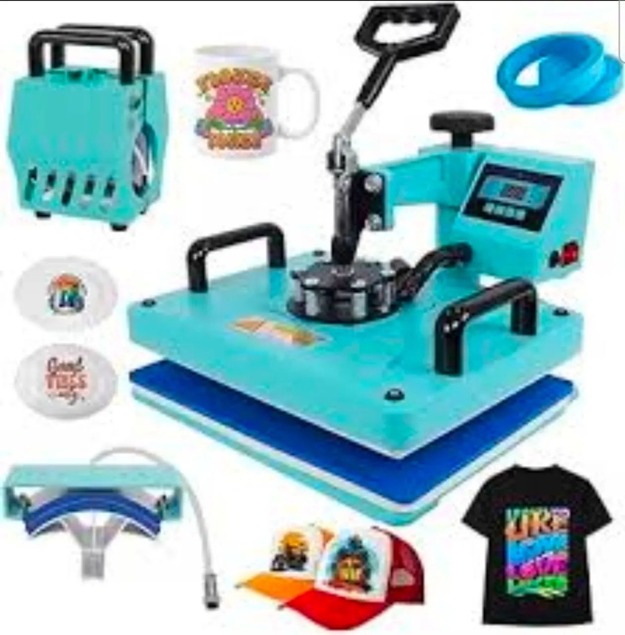 Prensa térmica para sublimação estampar Mecolour - Foto 4