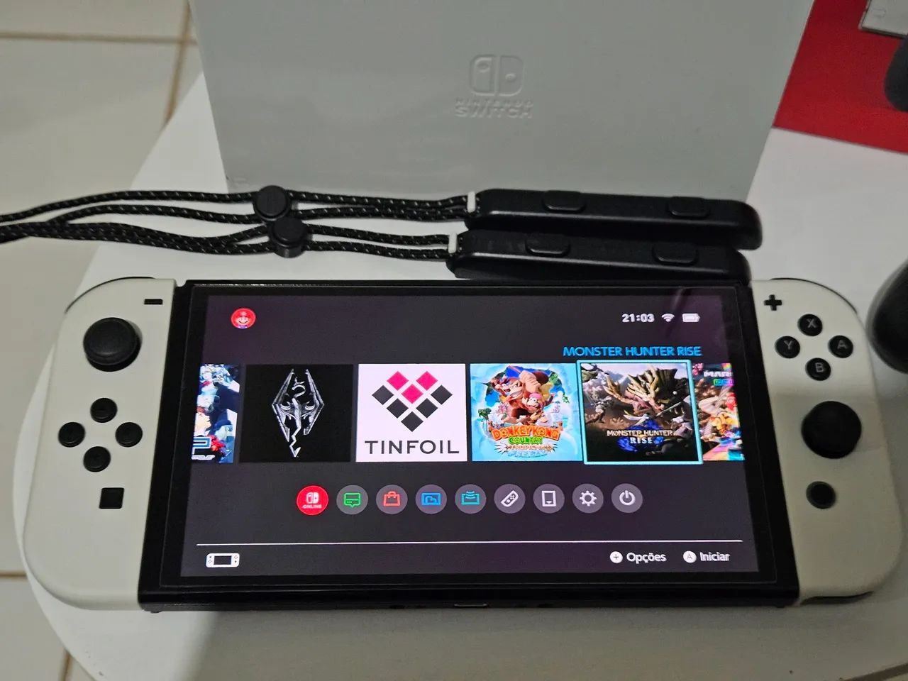 Nintendo Switch OLED 64 gb + microSD 256 GB - Consoles de