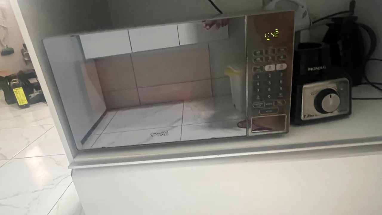 Microondas inox espelhado 