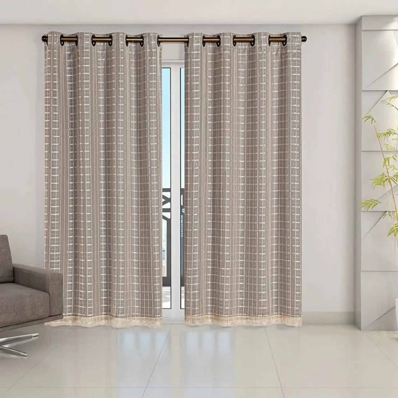Cortina de parede com blackout 100% com suporte