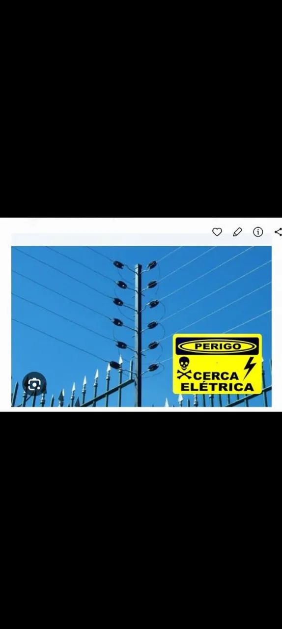 Instalação de cerca elétrica e câmeras de segurança  cftv. Vendas e instalação 