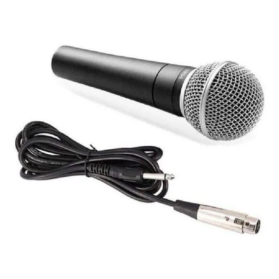 Microfone Condensador com Fio para Cantar e Gravar