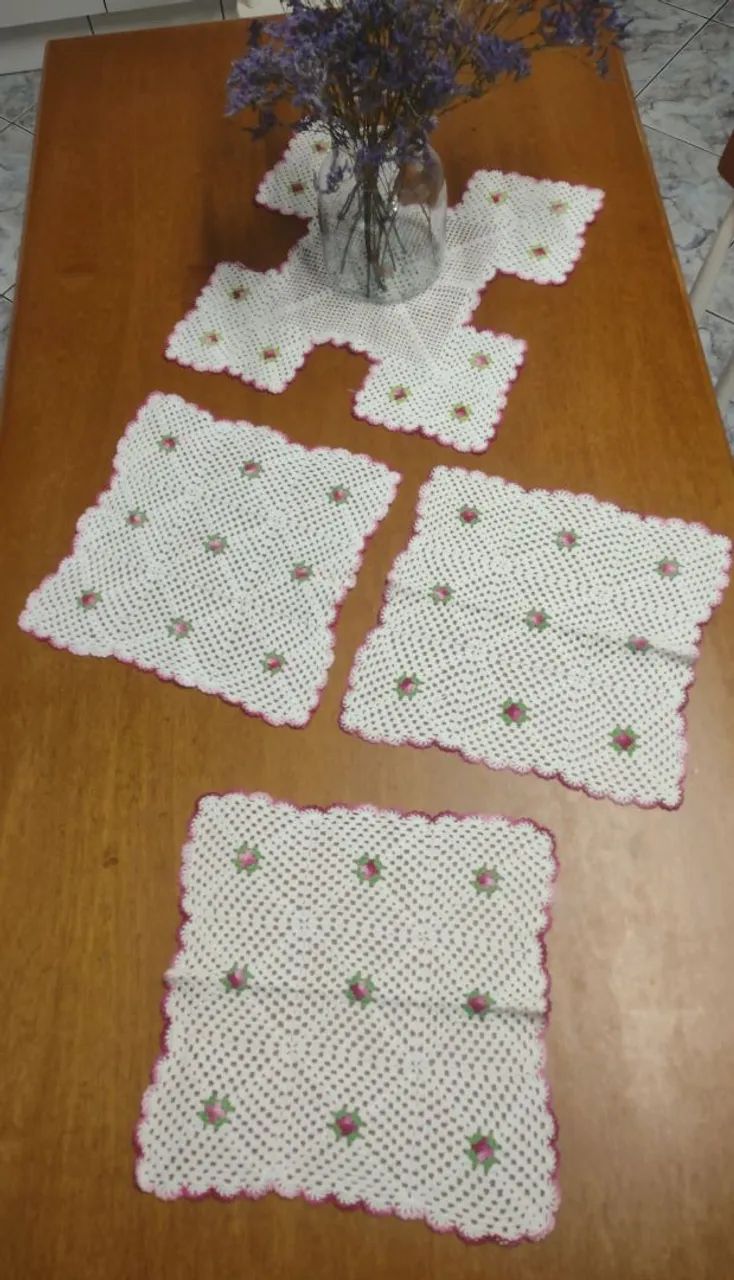 Jogo de crochê 