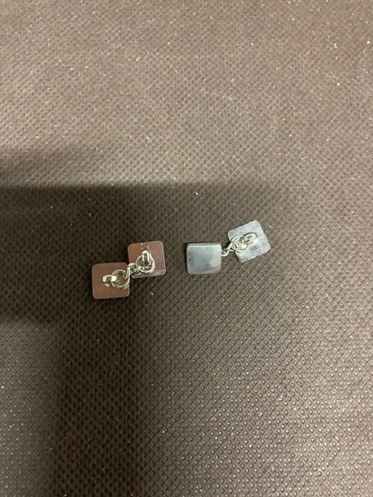 Par de abotoaduras em aço  - Foto 4