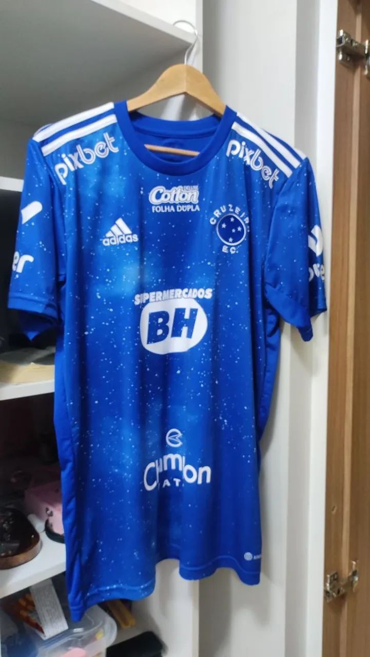 Camisa Cruzeiro 1 Home - Adidas 2022 - Usada pelo Luvannor - Tam M