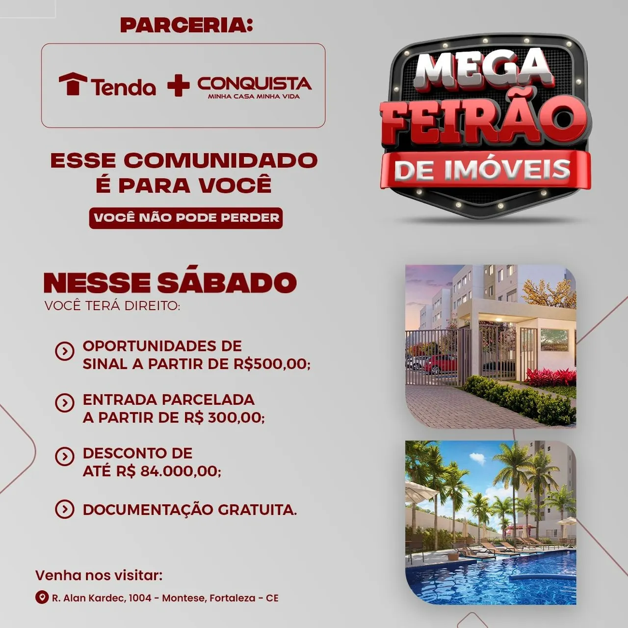 Minha casa, minha vida apt°/ casas
