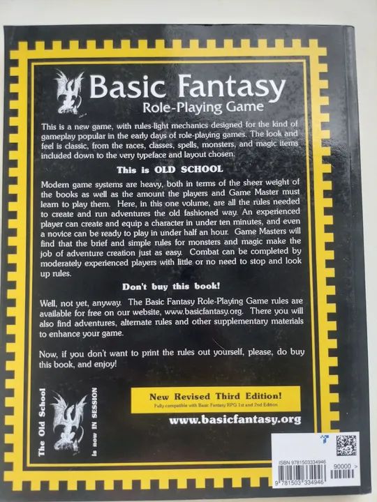 Basic Fantasy RPG 3ª Edição - RPG de Mesa Clássico - Foto 2