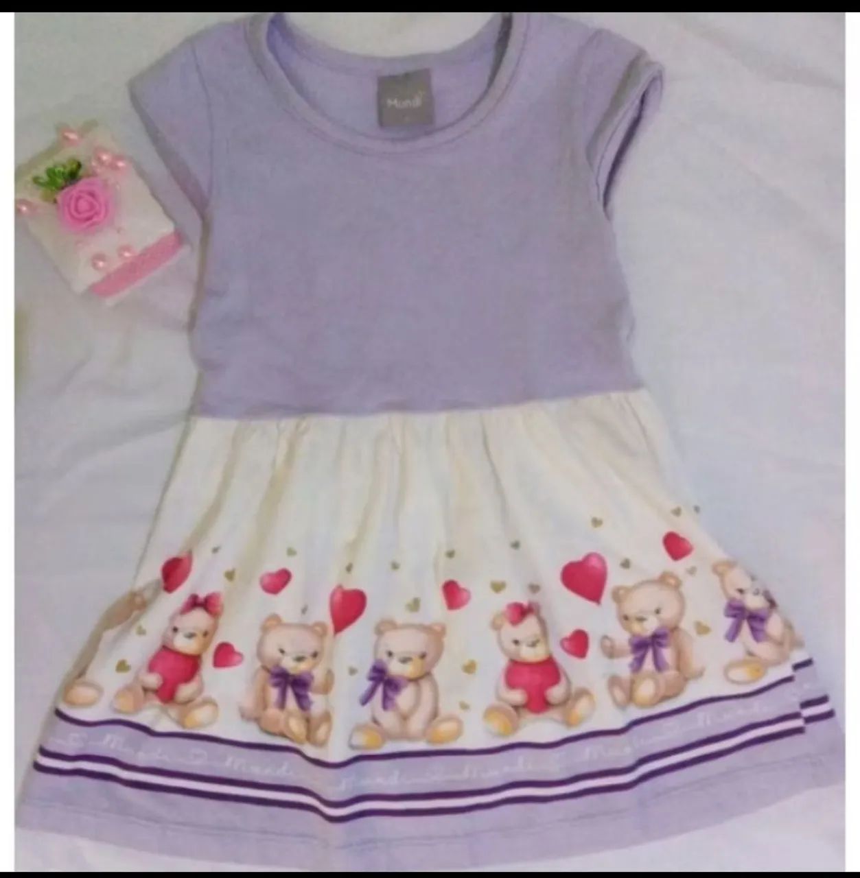 Lote 4 Vestidos infantis Tam 3/4 Marcas Malwee, Puc, Elian e Brandili  - Foto 2