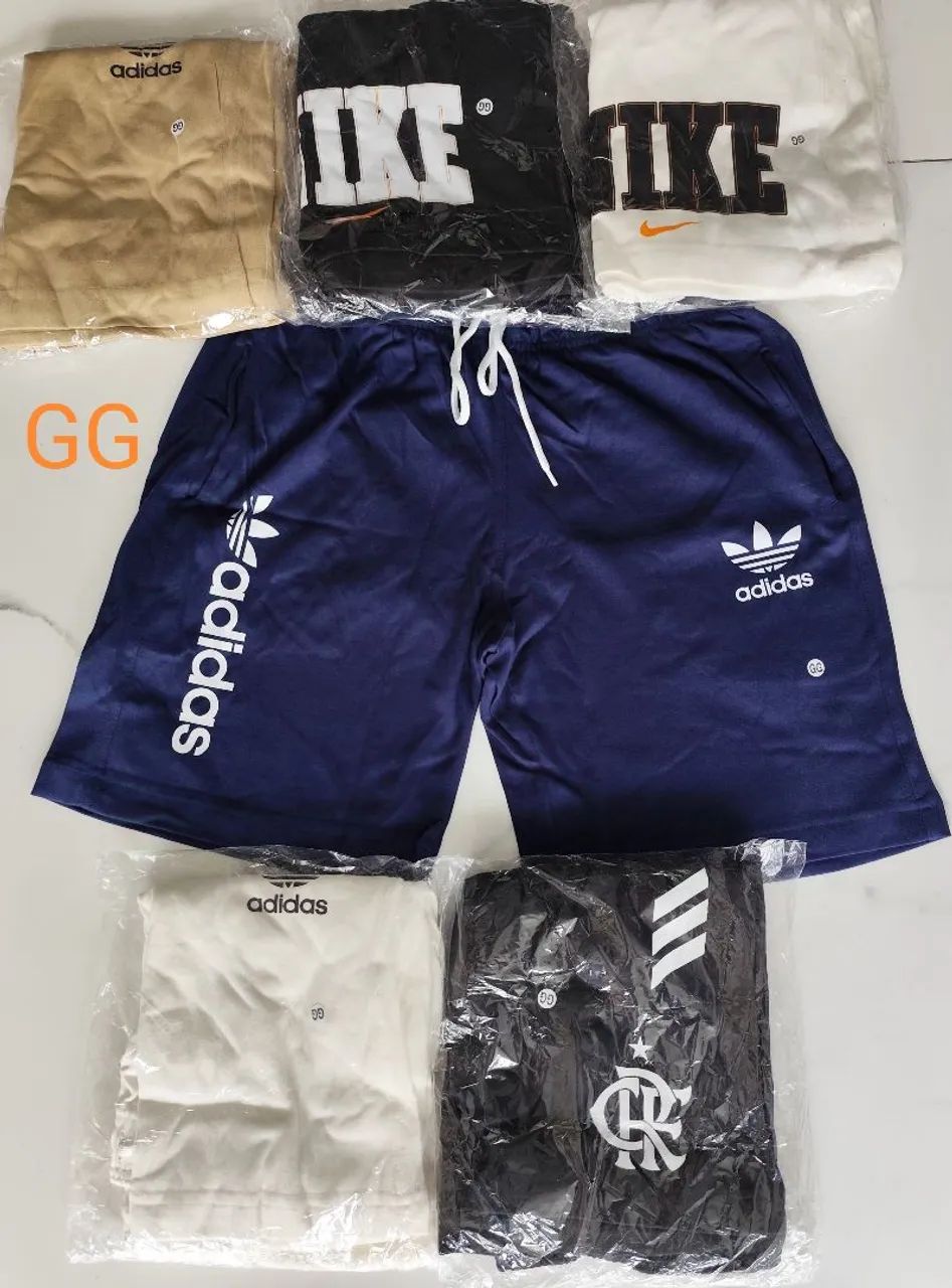 Bermudas Masculinas - Adidas e Nike M - G - GG