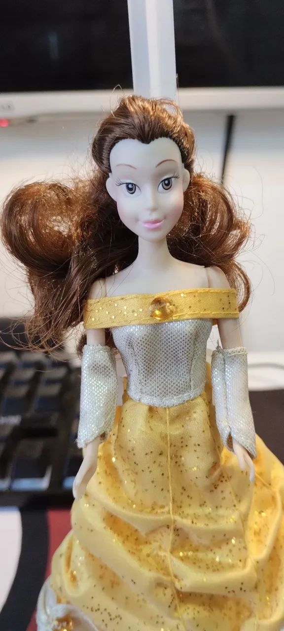 Mini Dolls 15 cm Aurora e Bela,  colecionáveis importadas Disney Princesas Vintage - Foto 2