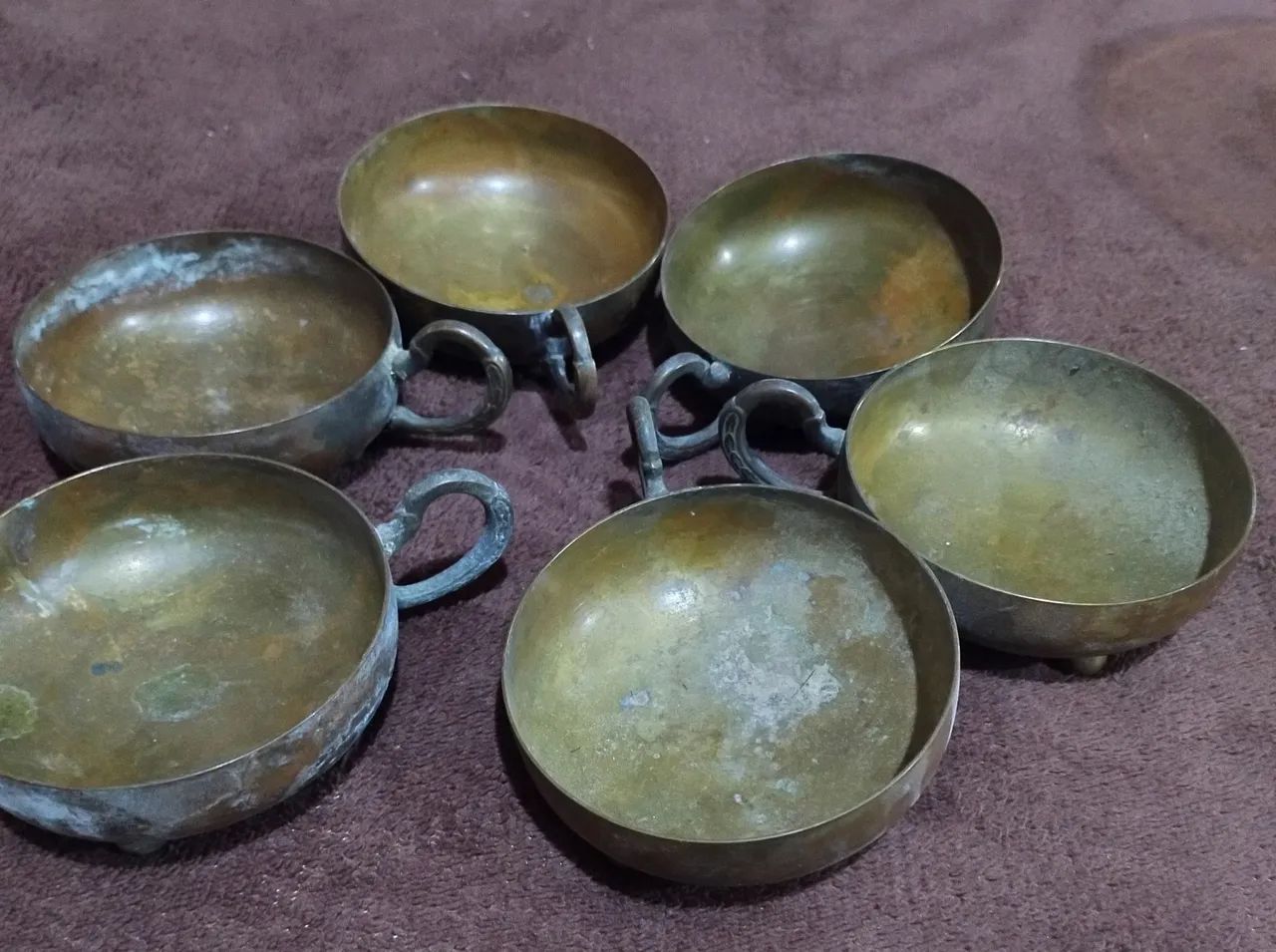 Pacote Castiçais de metal vintage + Acessórios de Decoração antiguidades - Foto 3