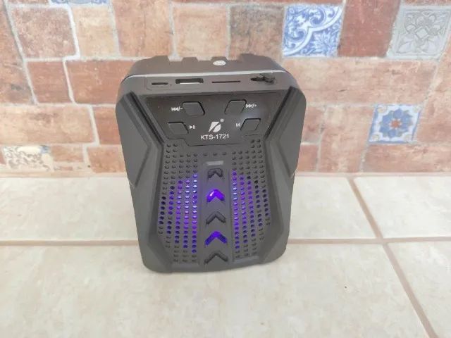 (Nova) Caixinha de som Bluetooth Kts-1721 com Led - Foto 3