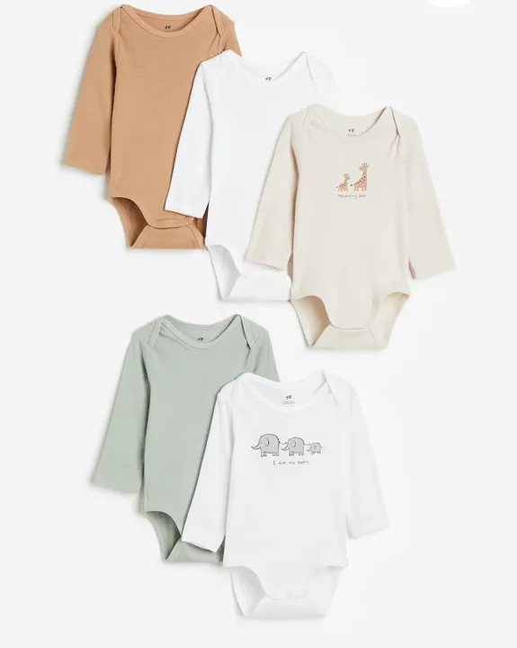 kit 5 bodies H&M tamanhos 18 meses importados (novos)