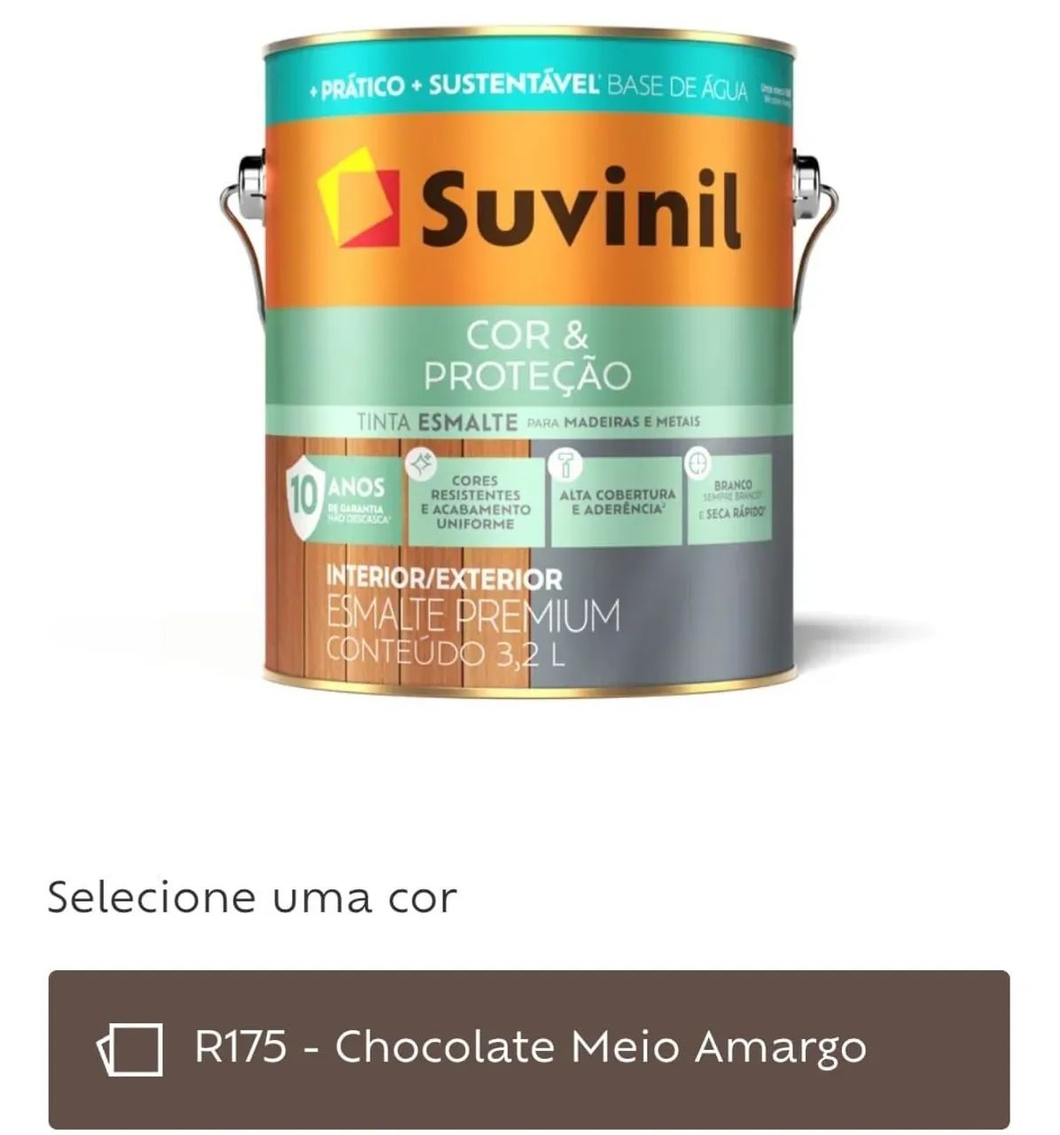 Tinta esmalte 3,2l Suvinil 