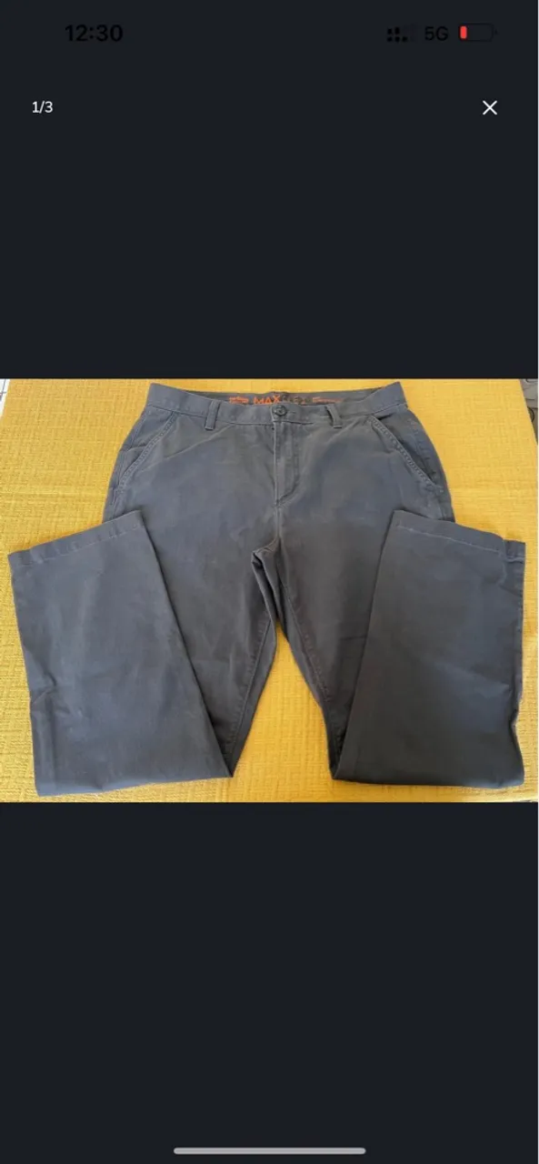 Calças de Sarja Cinza - Conforto e Estilo