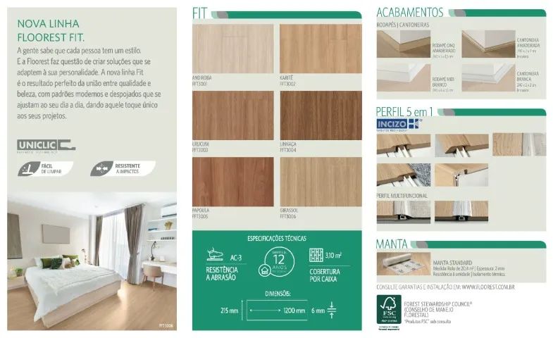 Piso Laminado Floorest - Foto 4