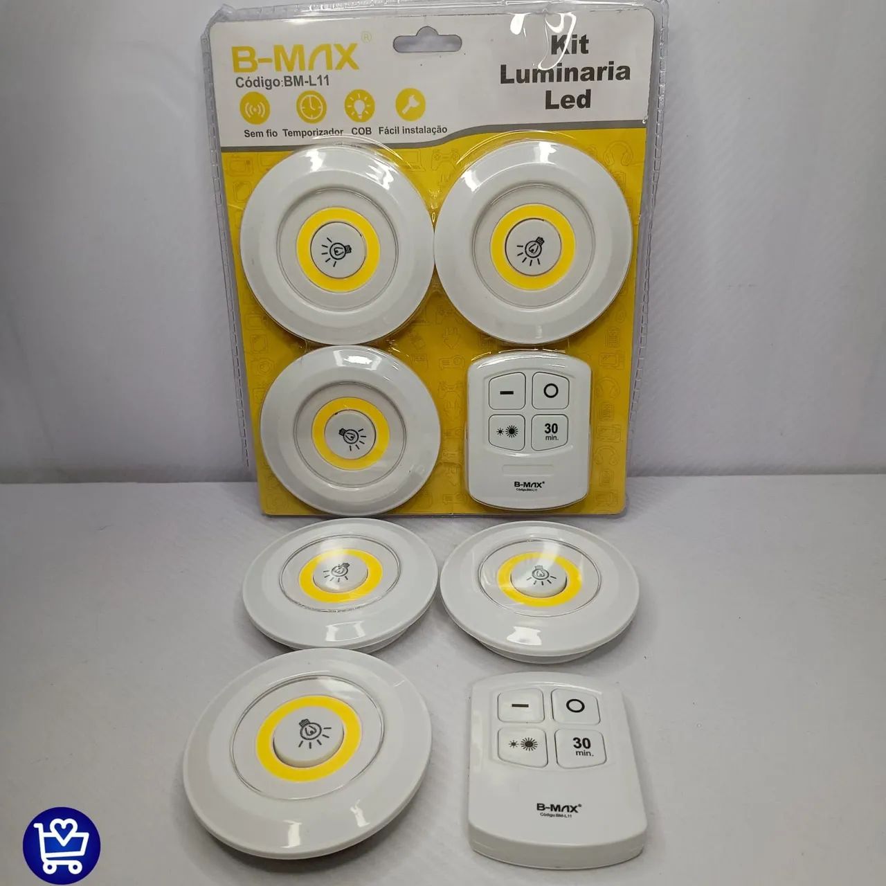 Kit Luminária LED B-MAX com Controle Remoto - Foto 4