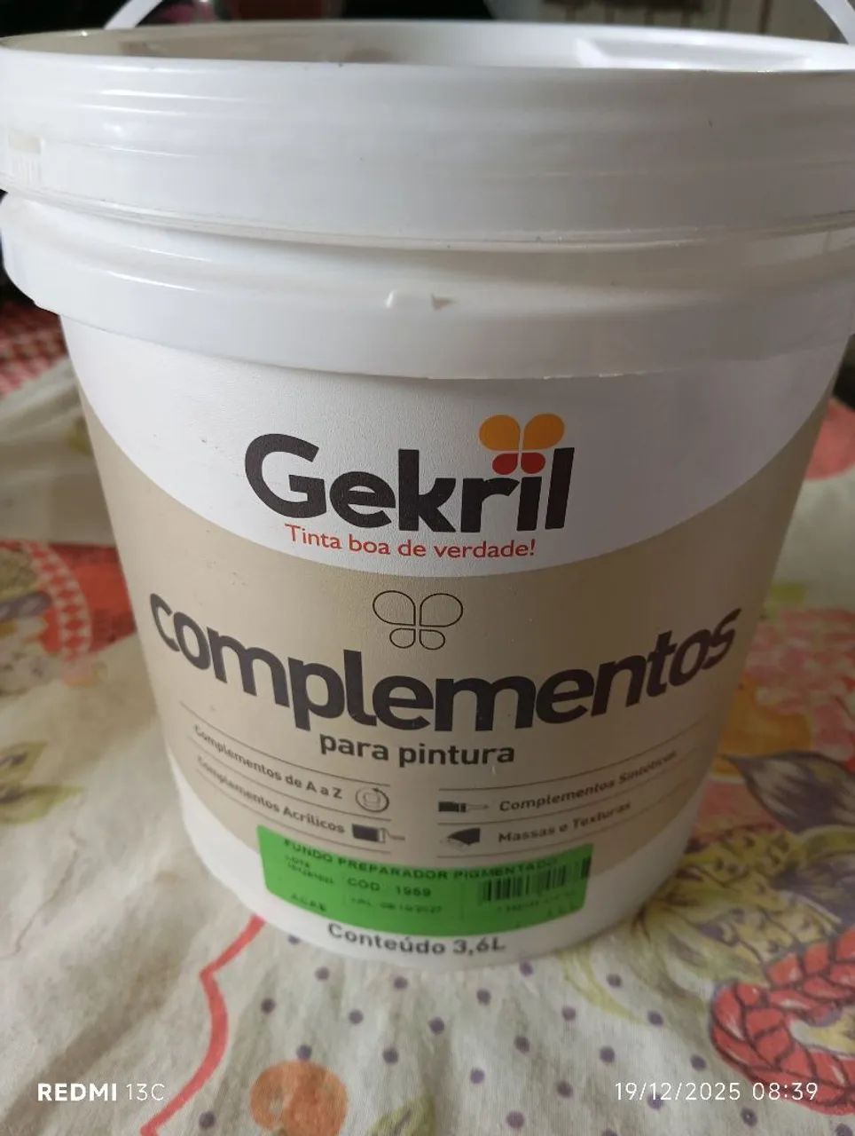 Fundo preparador pigmentado gekril 3/600 l - Foto 4