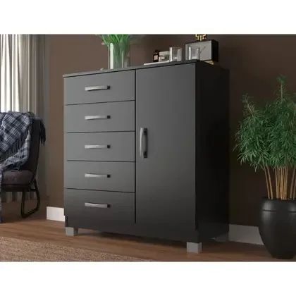 Cômoda Evidencia com Sapateira e 5 Gavetas, Frete Grátis, Pague apenas na Entrega! - Foto 6