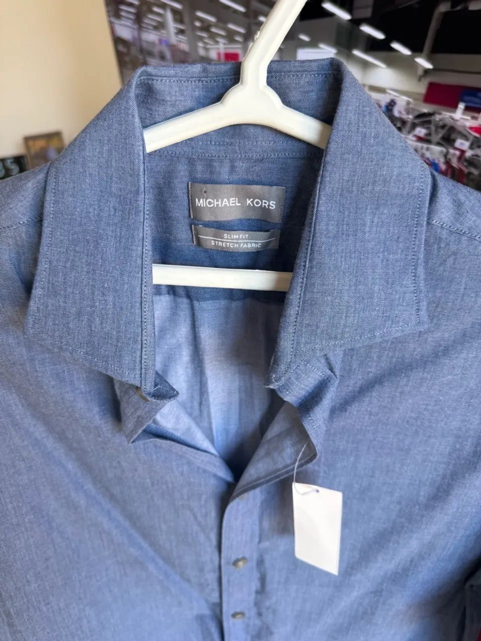 Camisa Michael Kors Denim Azul -M- - Foto 3