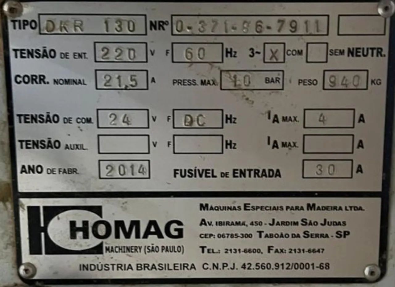 Coladeira Homag DKR 130 - Foto 2
