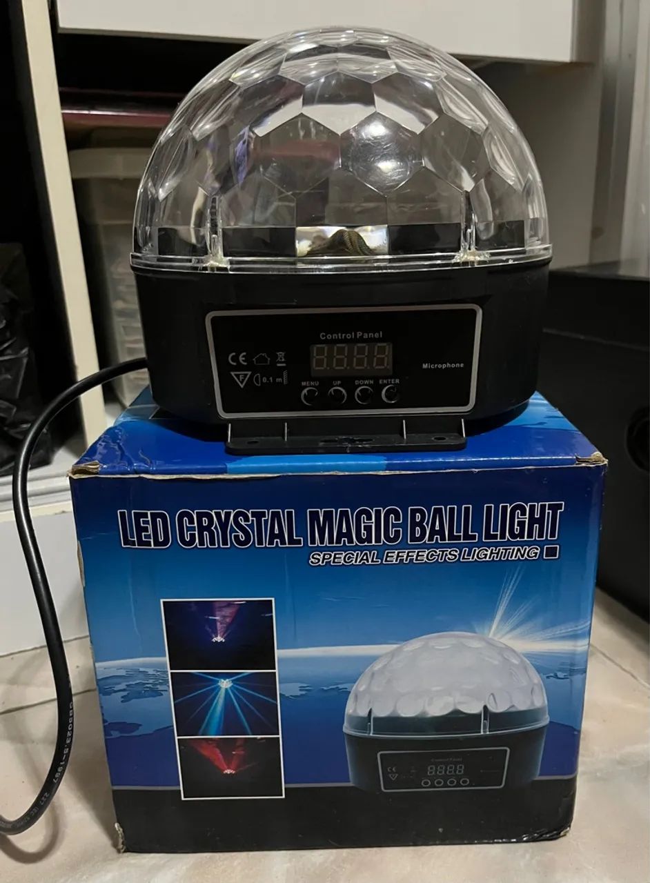 Bola Mágica de Cristal LED para Iluminação de Efeitos Especiais