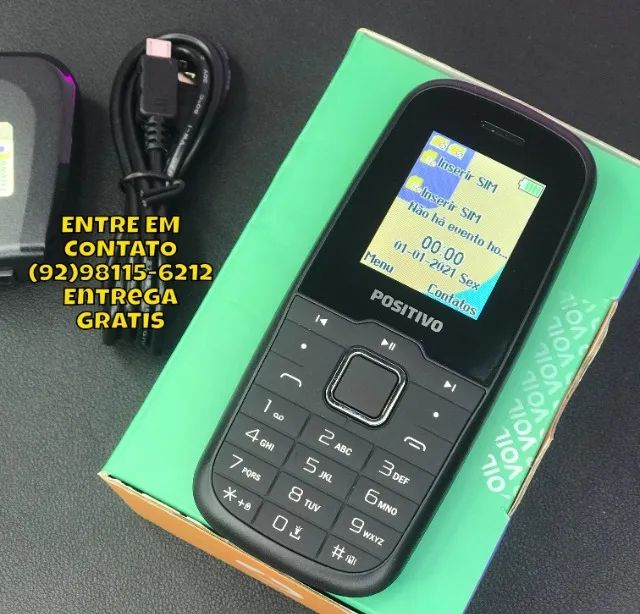 Celular Positivo 2 Chips Cartão de Memoria Bluetooth - ENTREGA RÁPIDA