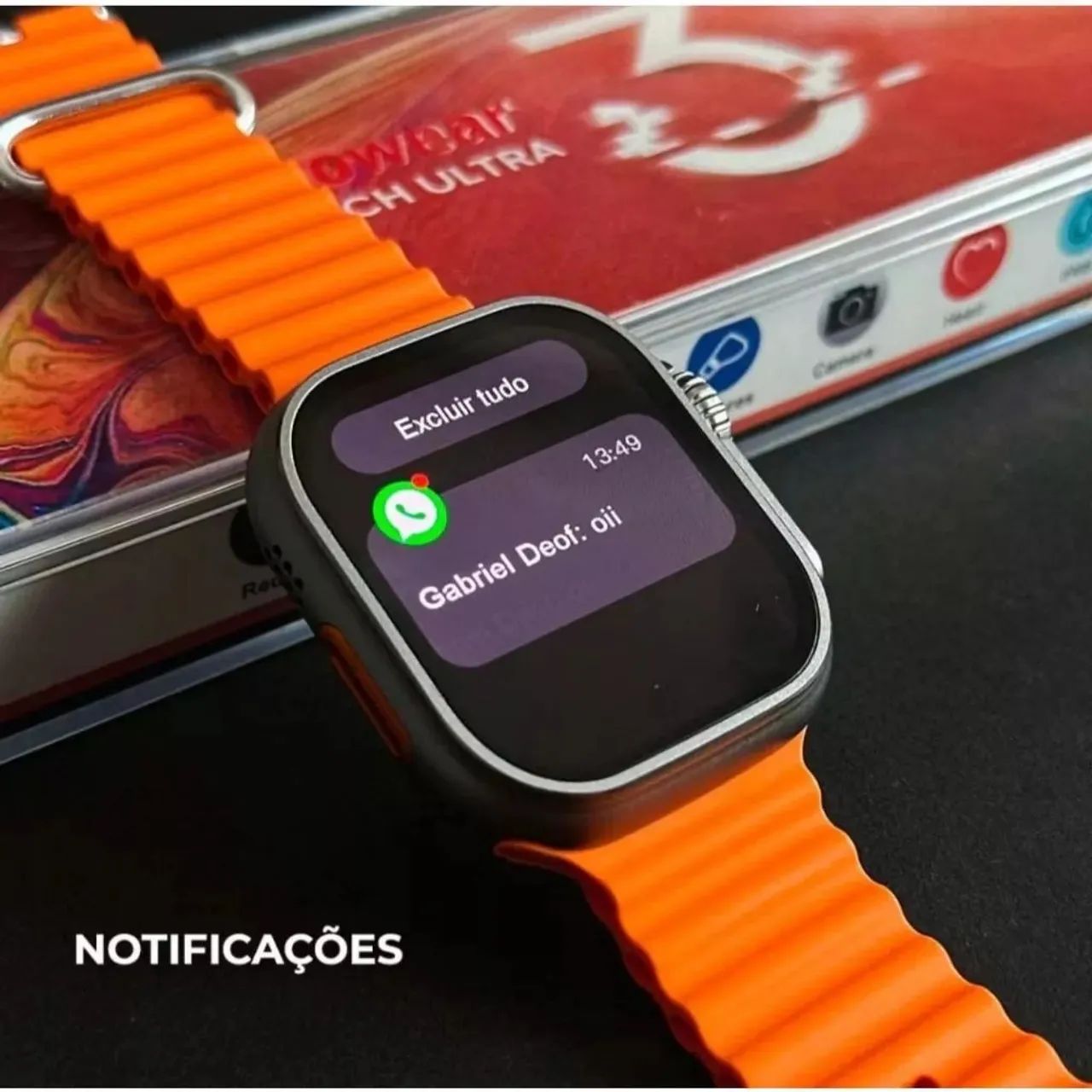 Relogio inteligente Watch ultra 3 tela super amoled - Foto 3