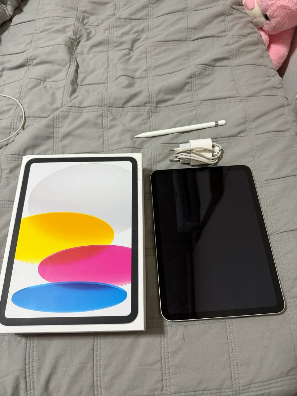 Ipad 10 com apple pencil e carregador (na caixa) - Tablets e E