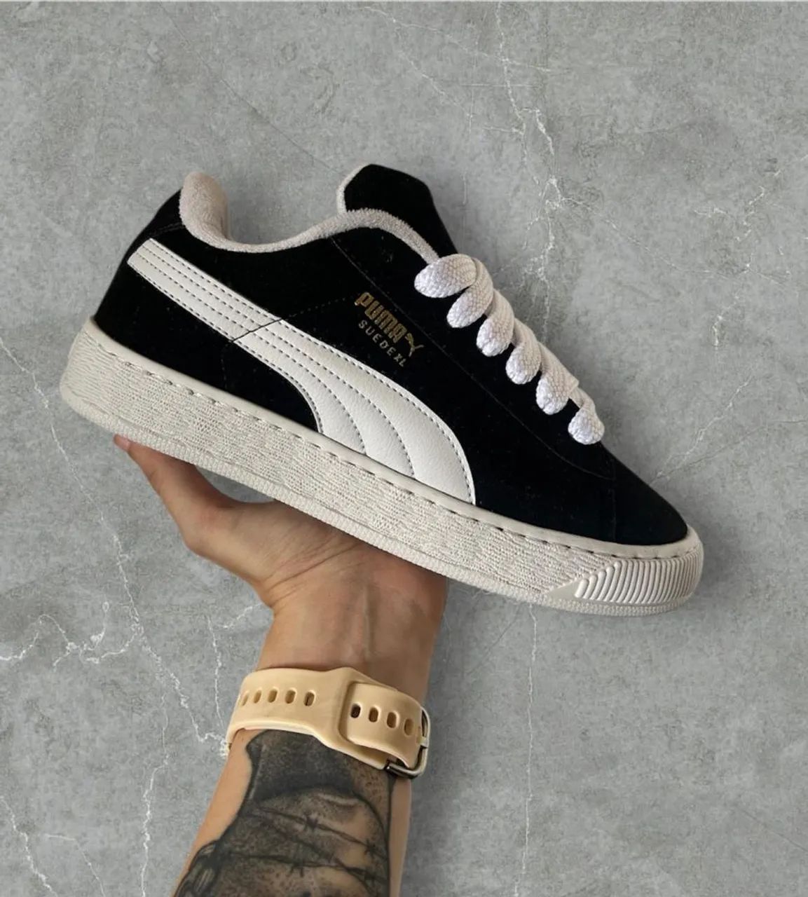 Puma Suede Xl Preto Tenis Da Marca Puma Puma Suede Xl Hombre PUMA