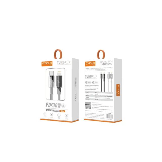 Cabo a'Gold TipoC para Lightning PD30w CB85