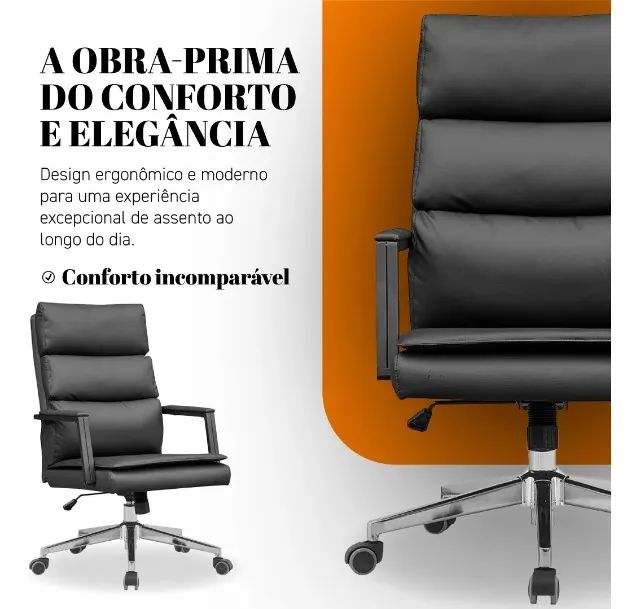 Cadeira Confort De Escritório Giratória C900 Preta Best - Foto 3