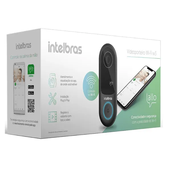 Vídeoporteiro Remoto Wi-fi Allo W3 Intelbras