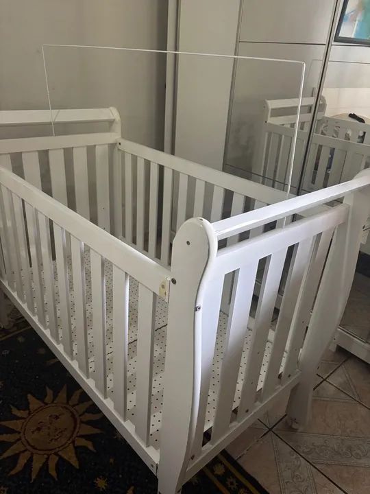 Berço de mdf branco padrão americano  - Foto 2