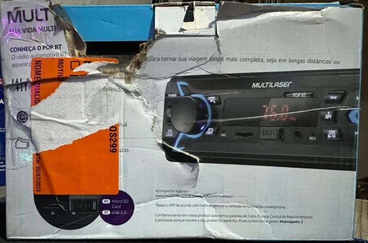 SOM AUTOMOTIVO MULTILASER POP BT - Foto 6