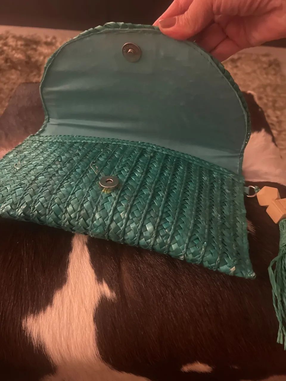 CLUCTH JULIA LE LIS BLANC VERDE MENTA NOVA - Foto 3