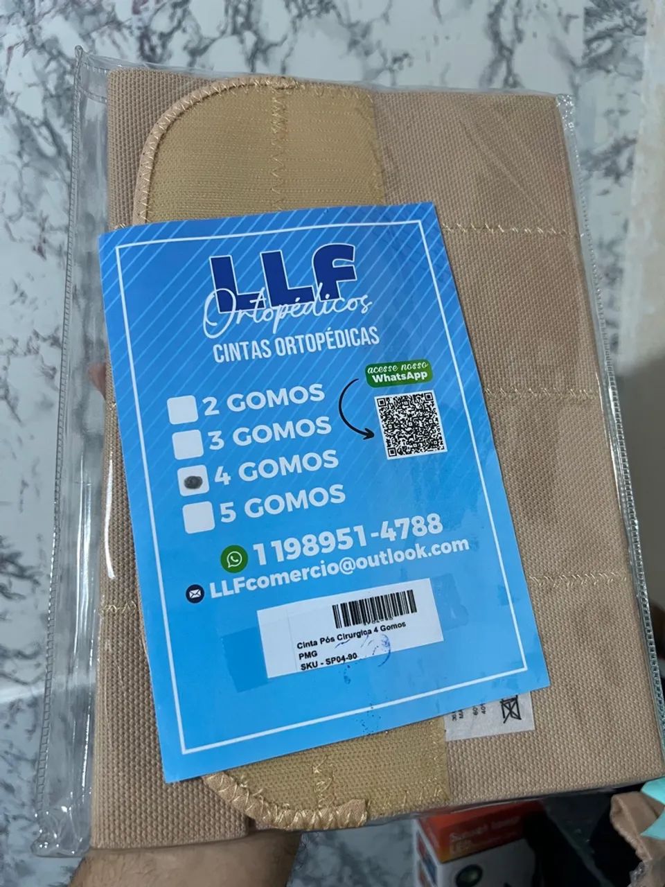Cinta abdominal pós-cirúrgica com 4 gomos  - Foto 3