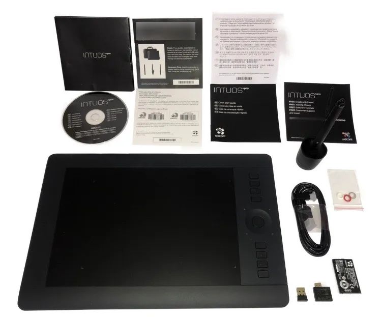 Wacom Intuos Pro Pth-651/k Semi Nova Completa C/ Acessorios